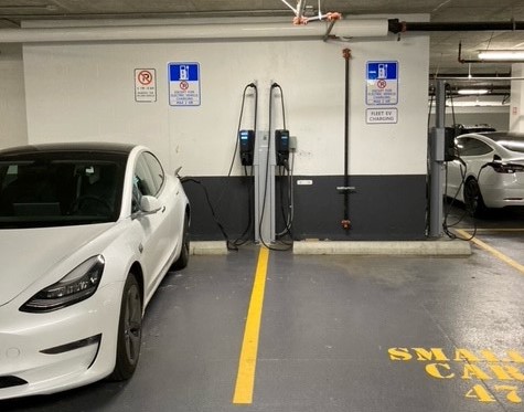 One of West Vancouver's new charging stations