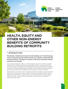 Cover page of the cbr guide: Health, equity and other non-energy benefits of community building retrofits