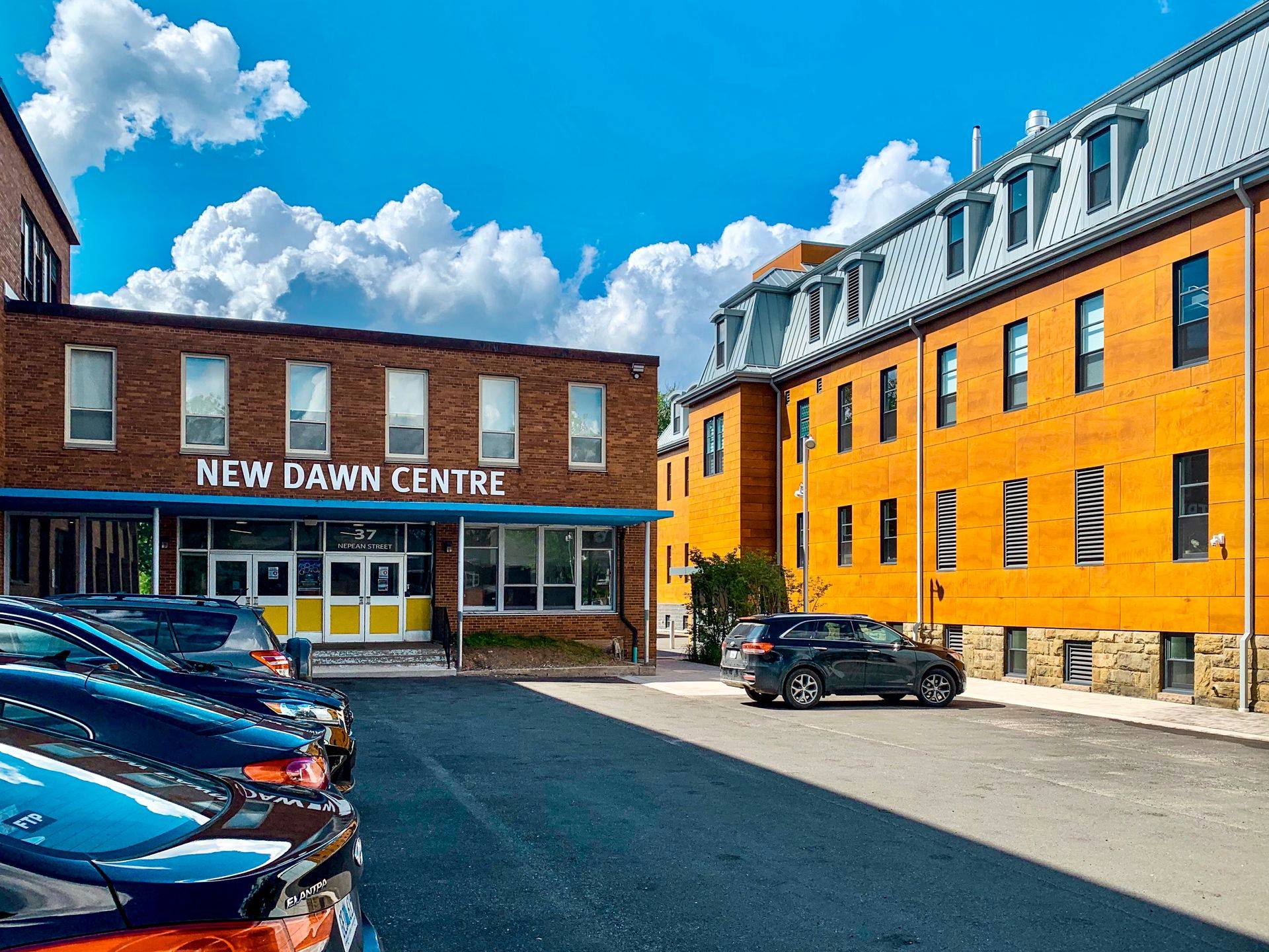 The exterior of the New Dawn Centre in Cape Breton, Nova Scotia