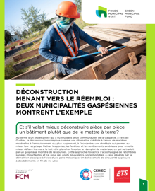 Déconstruction menant vers le réemploi – fiche d’information