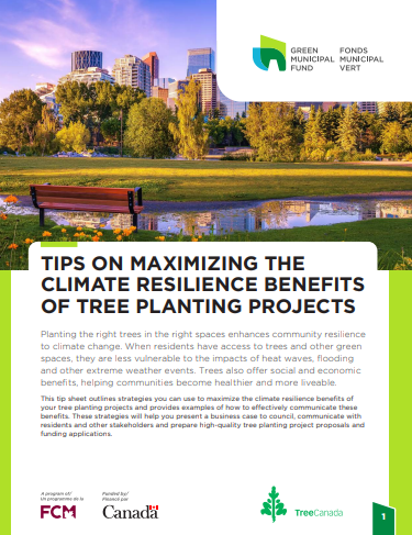 Image of the climate resilience tip sheet cover page