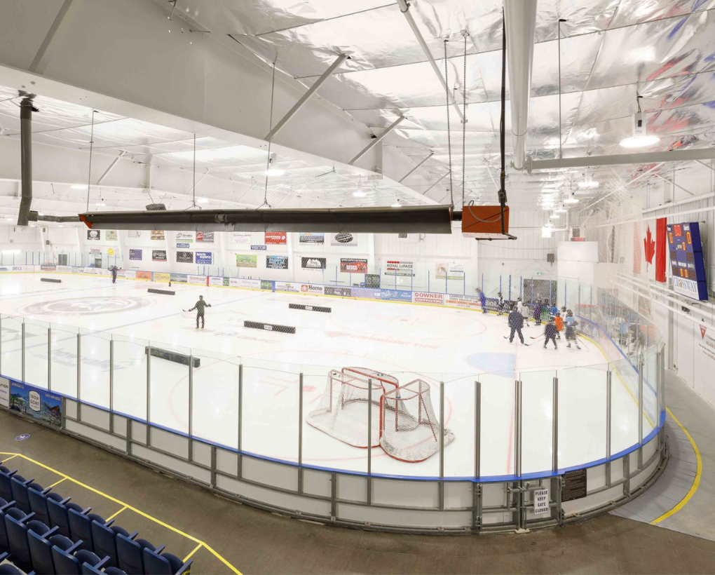 Image of indoor ice rink in Canada