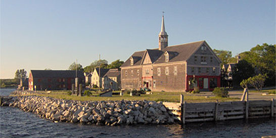 Buildings on the water's edge