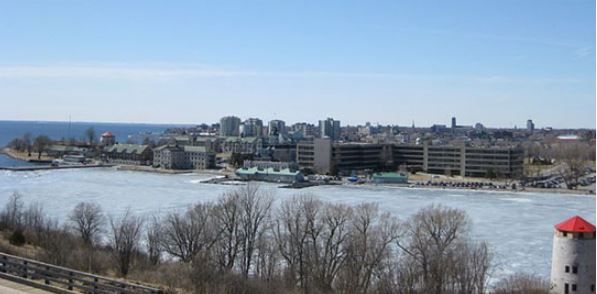 Landscape view of the City of Kingston, Ontario.