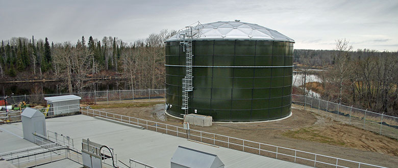 Image of the Town of Kapuskasing’s wastewater treatment plant