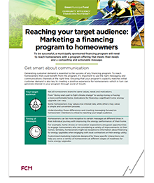 Reaching your target audience: Marketing a financing program to homeowners