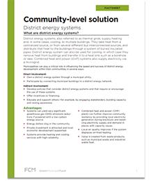 Community-level solution: District energy systems