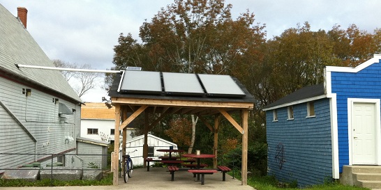 Installed solar panels