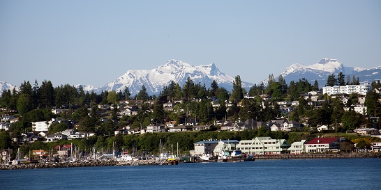 View of the city of Campbell River