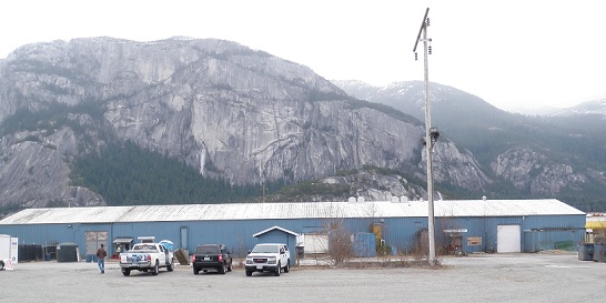An old warehouse in the District of Squamish