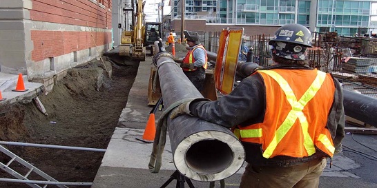 Installation of pipe network