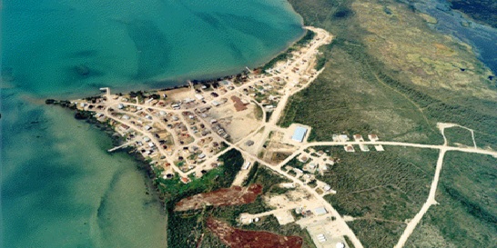 Aerial view of Whati