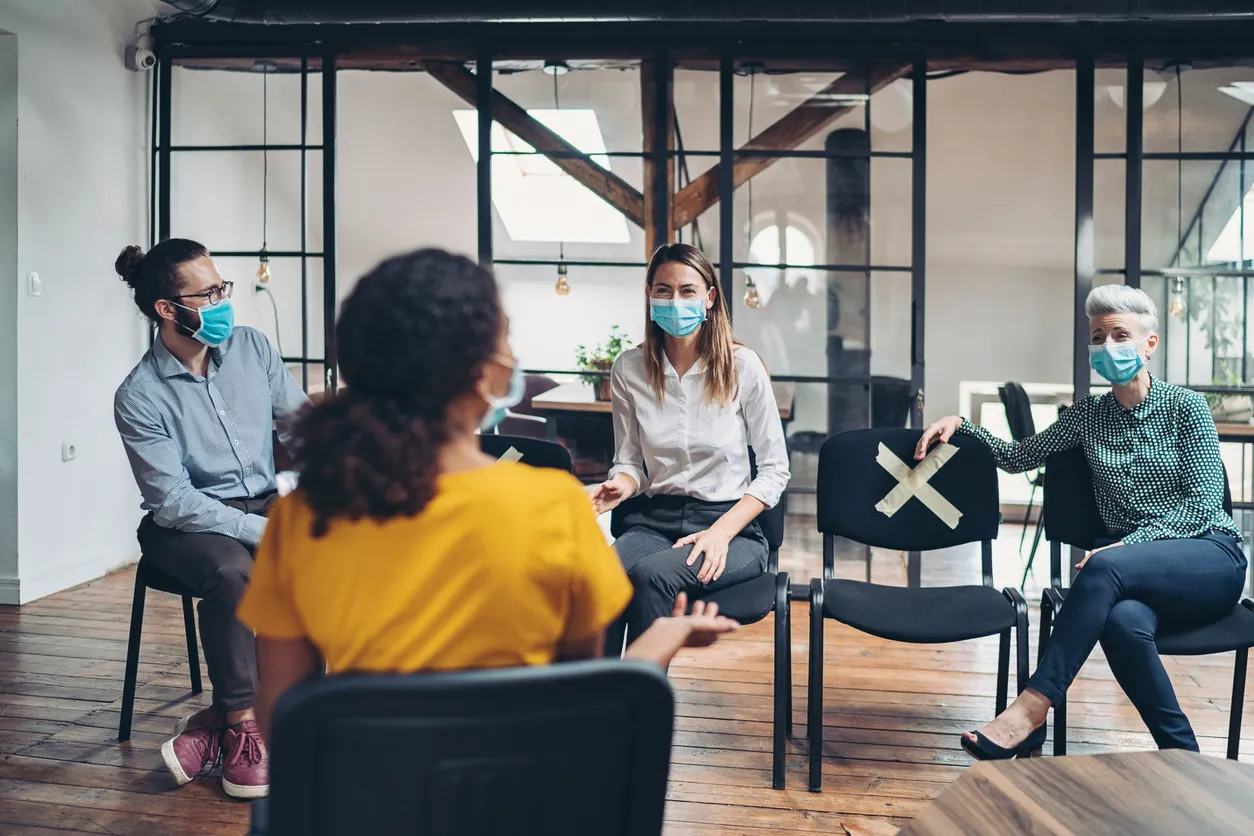 people sitting in a circle