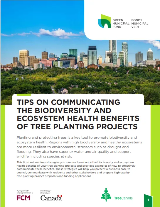 Image of the biodiversity and ecosystem health tip sheet cover page 