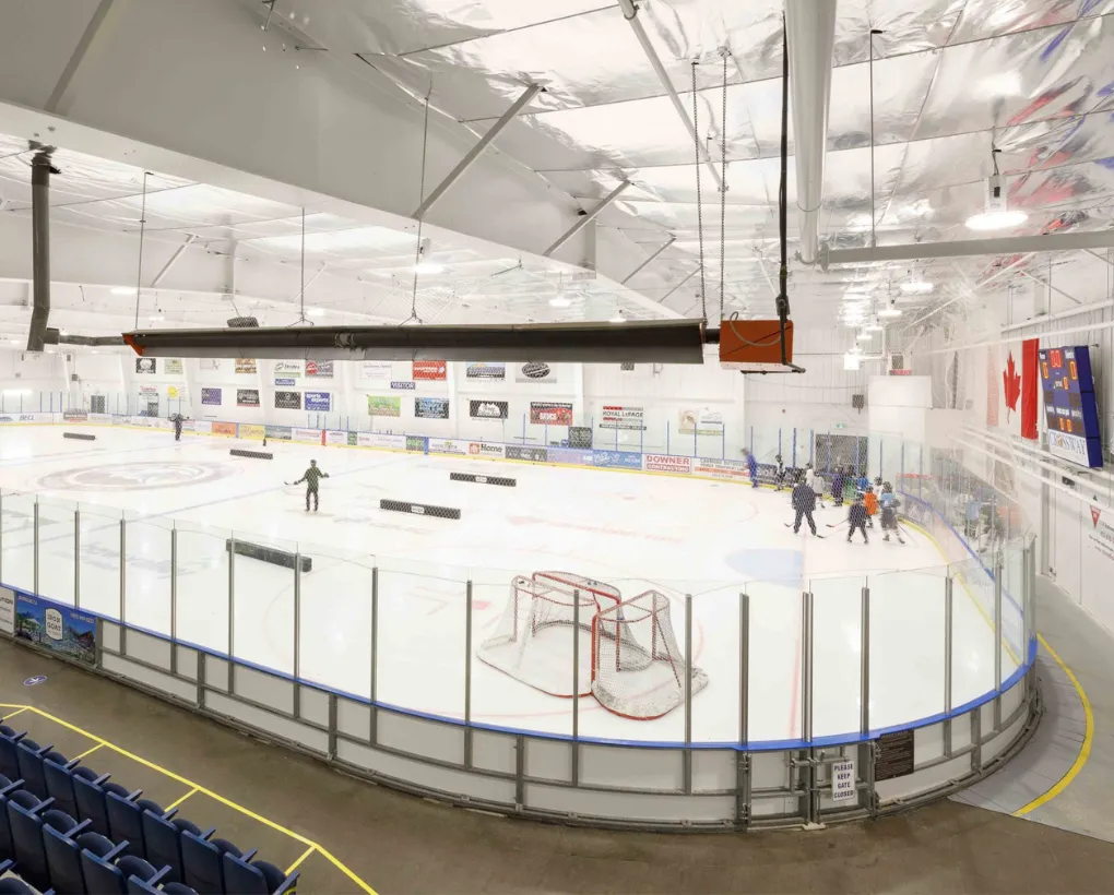 Image of indoor ice rink in Canada