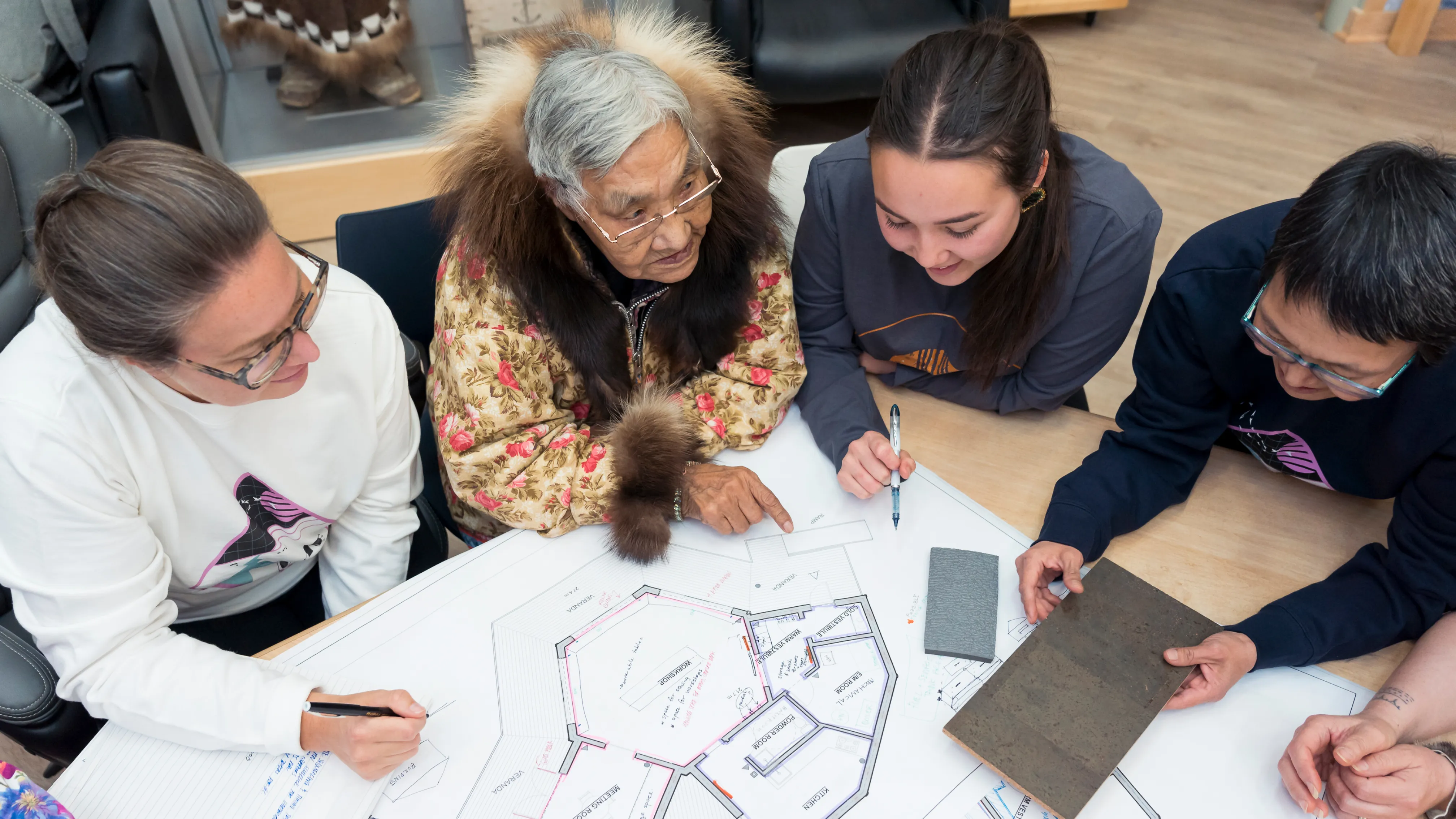 Elders working with indigenous architects