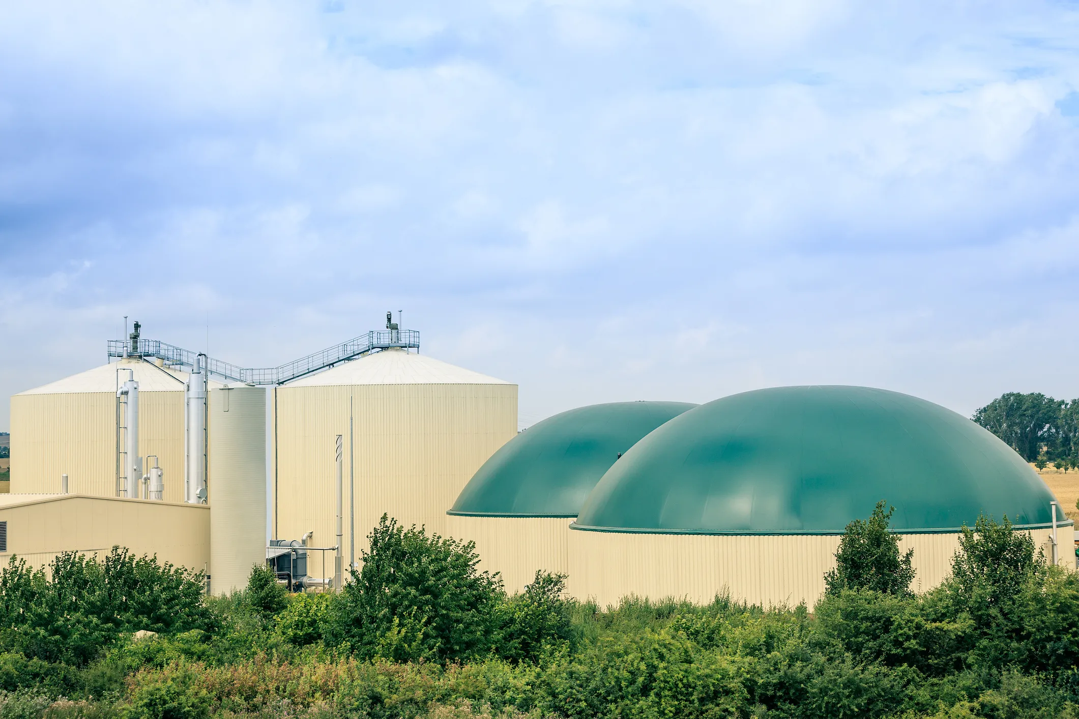 Modern biogas plant